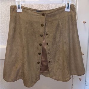 Francescas “blue rain” suede skirt